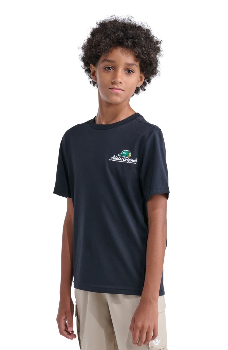 adidas Originals Kids' Graphic Cotton T-Shirt, Alternate, color, 