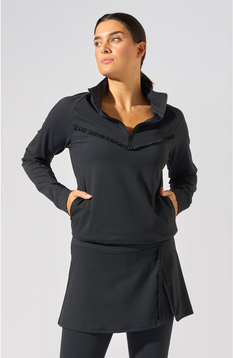 Bobbe Active Club 1/4 Zip Pullover, Alternate, color, Black