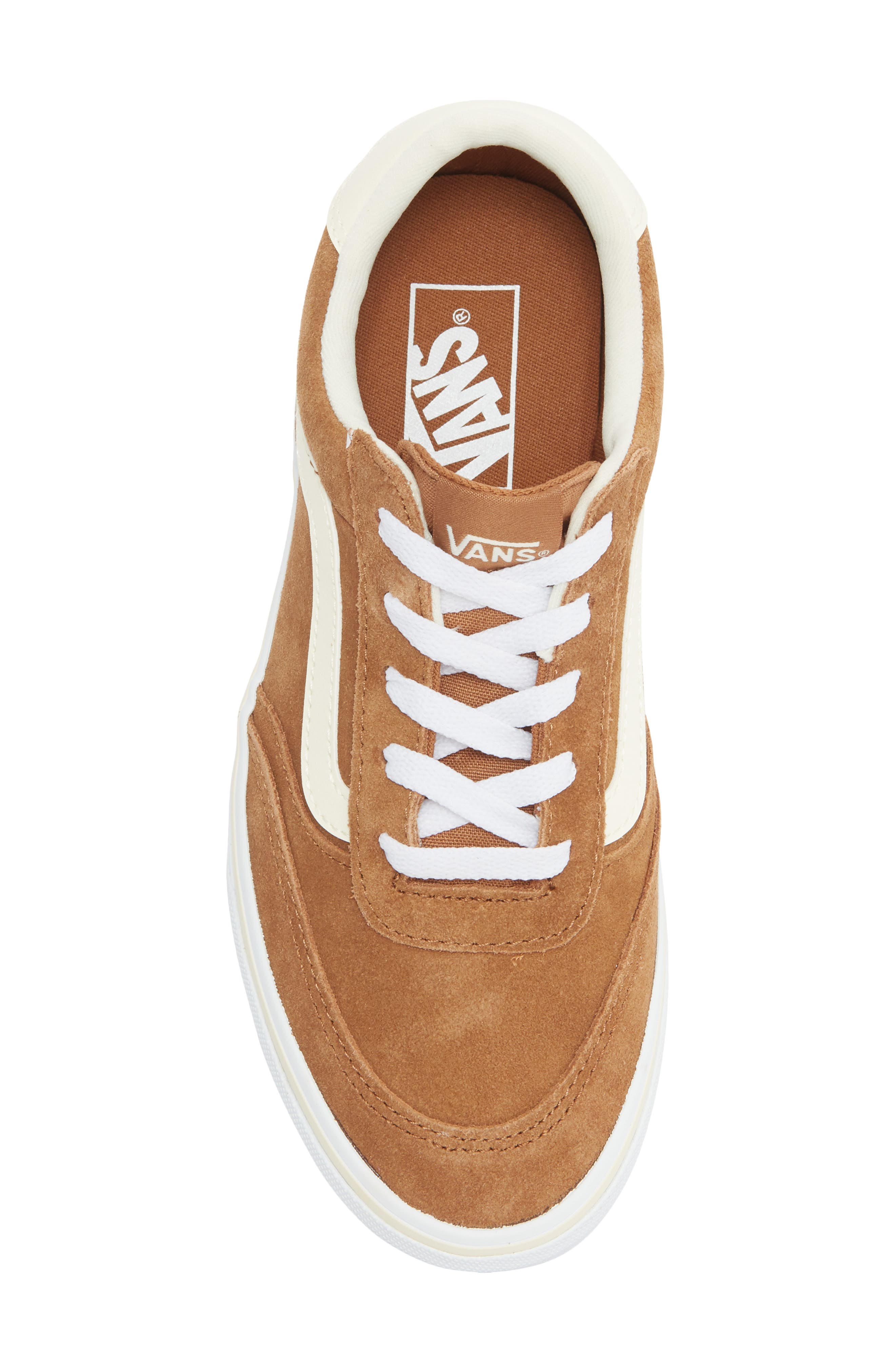 Vans Brooklyn Low Top Platform Sneaker, Alternate, color, Suede Chipmunk