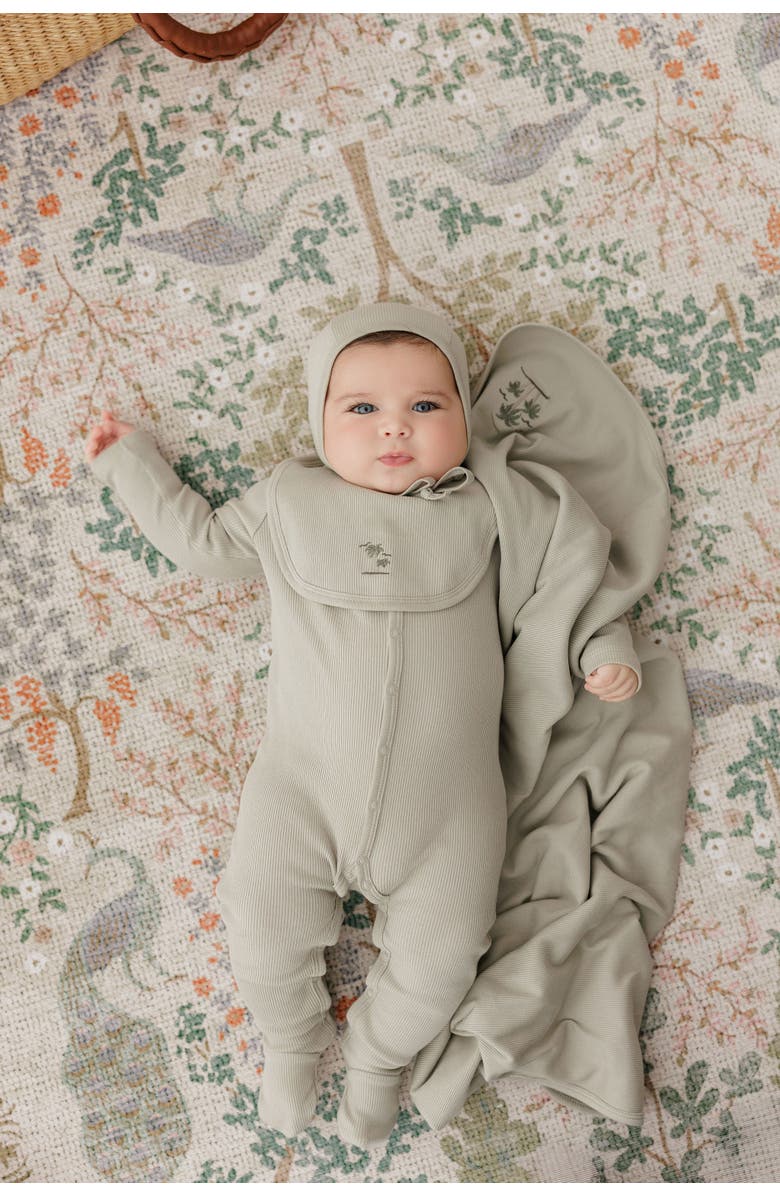 Ely's & Co. Embroidered Palm Trees Collection  - Baby Boy Layette Set, Alternate, color, Sage