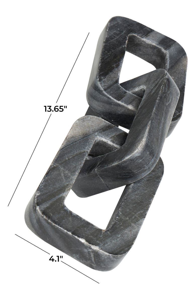 VIVIAN LUNE HOME Marble Chain Sculpture, Alternate, color,