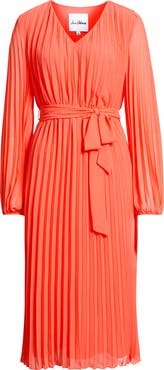 Sam Edelman Pleated Long Sleeve Dress