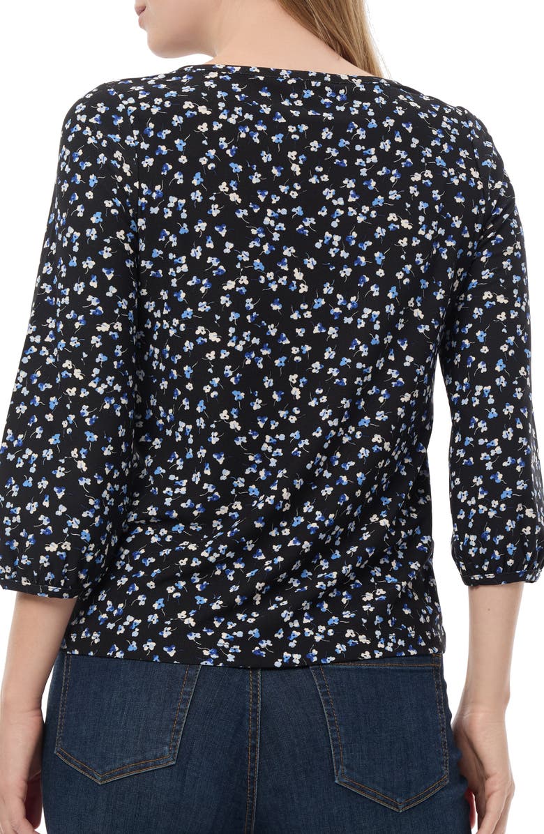 Jones New York Floral Print Shirt, Alternate, color, 