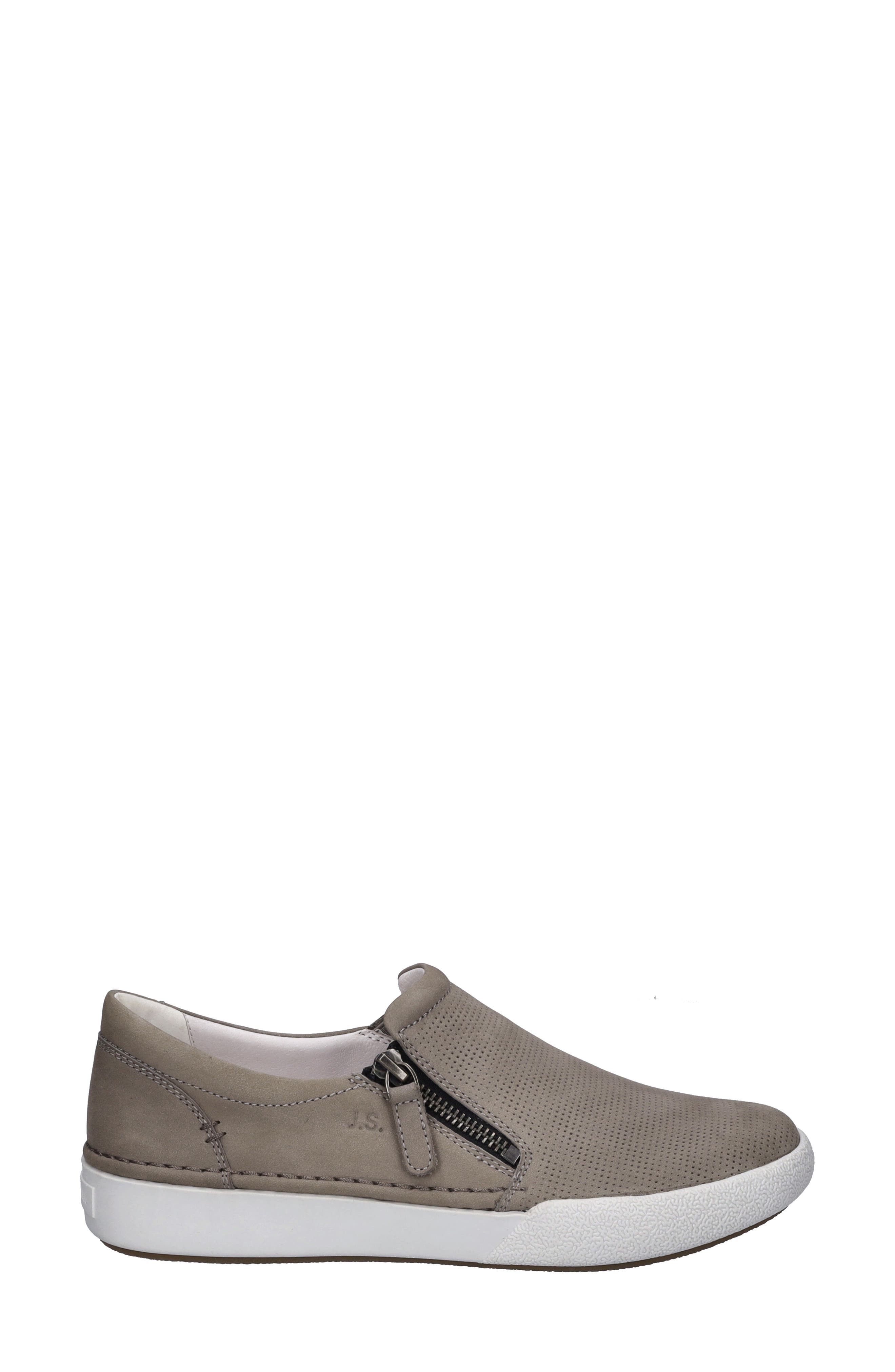 Claire Zip Sneaker, Alternate, color, GRAY