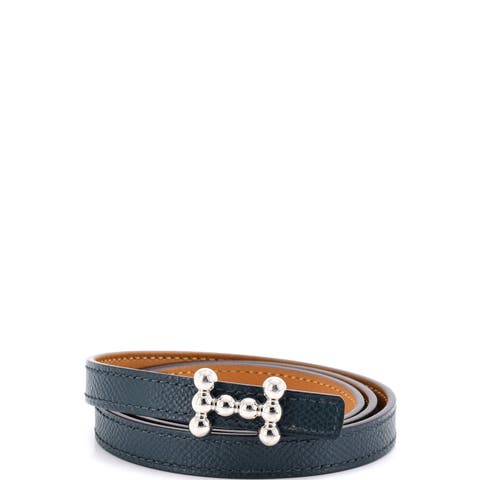 Bubble Reversible Belt Leather Thin