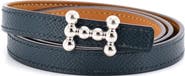 Pre-Owned Hermes Bubble Reversible Belt Leather Thin