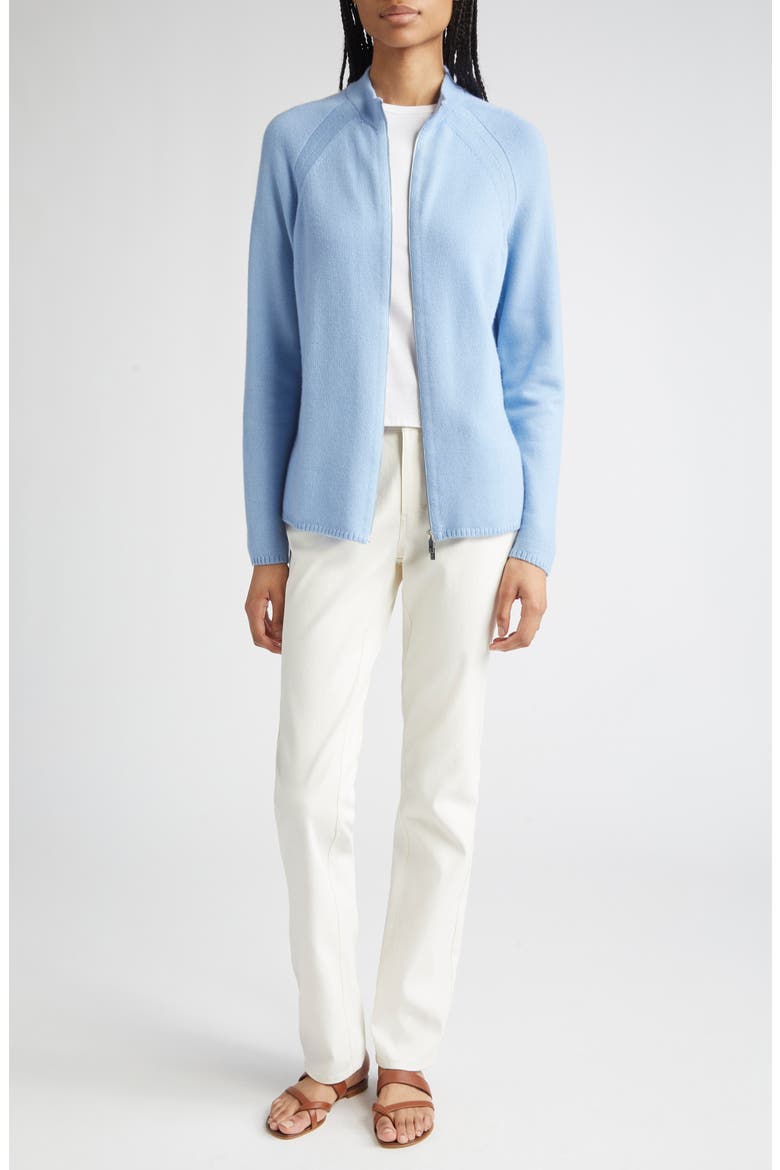 Cashmere Cardigan, Alternate, color, BLUE OASIS