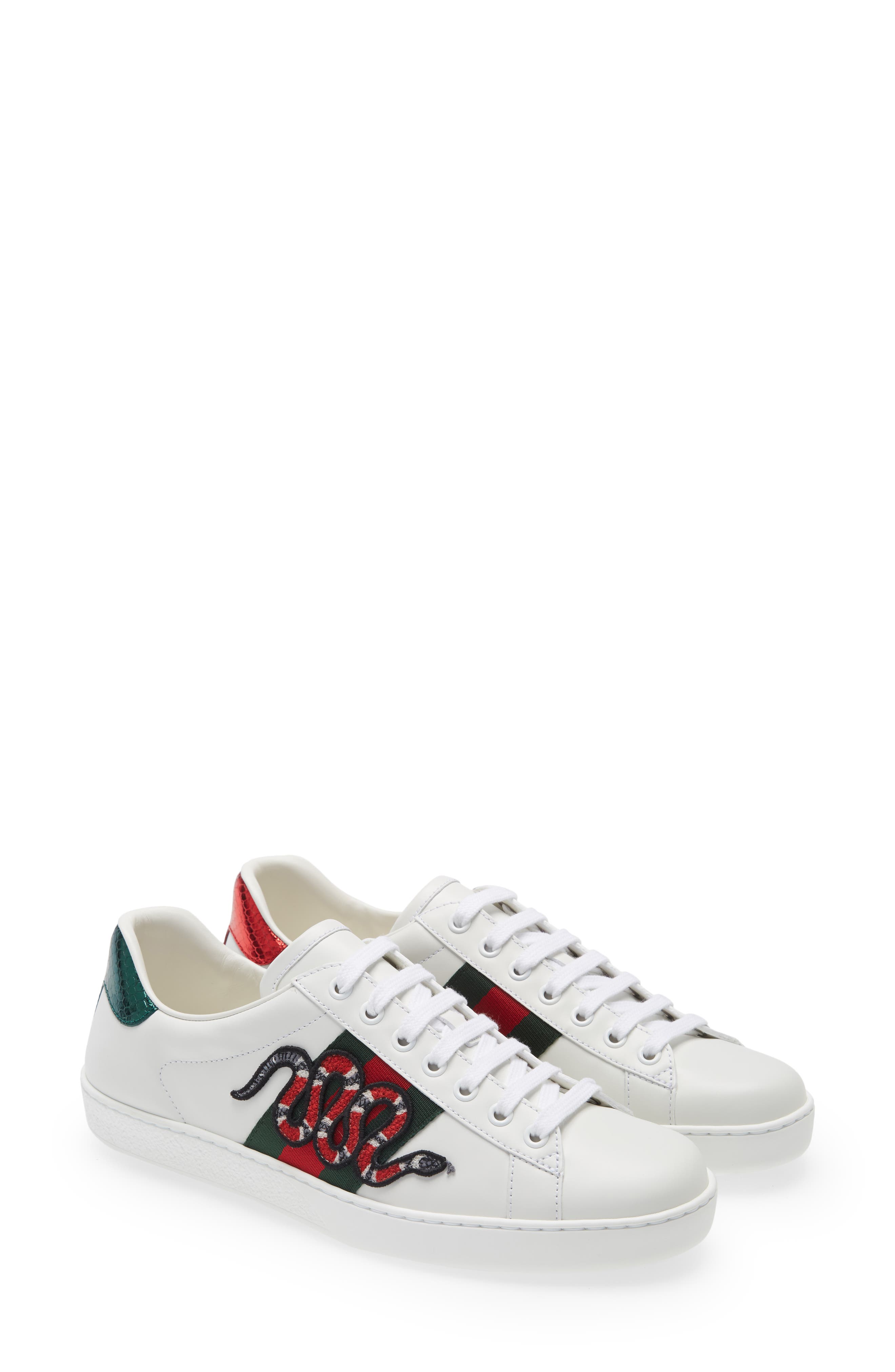 Gucci Ace Low Top Sneaker, Main, color, 