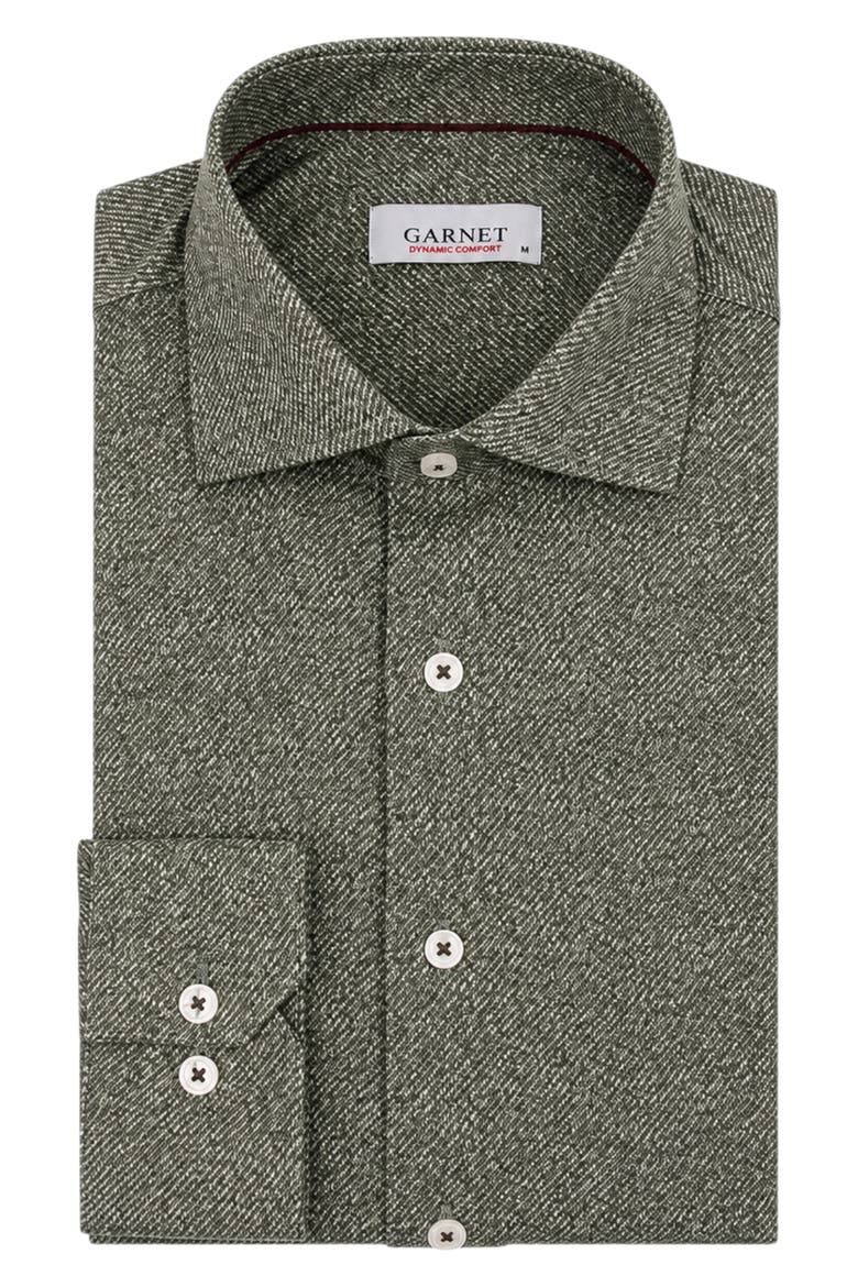 Dynamic Comfort Twill Look Jersey Shirt, Alternate, color, FOREST