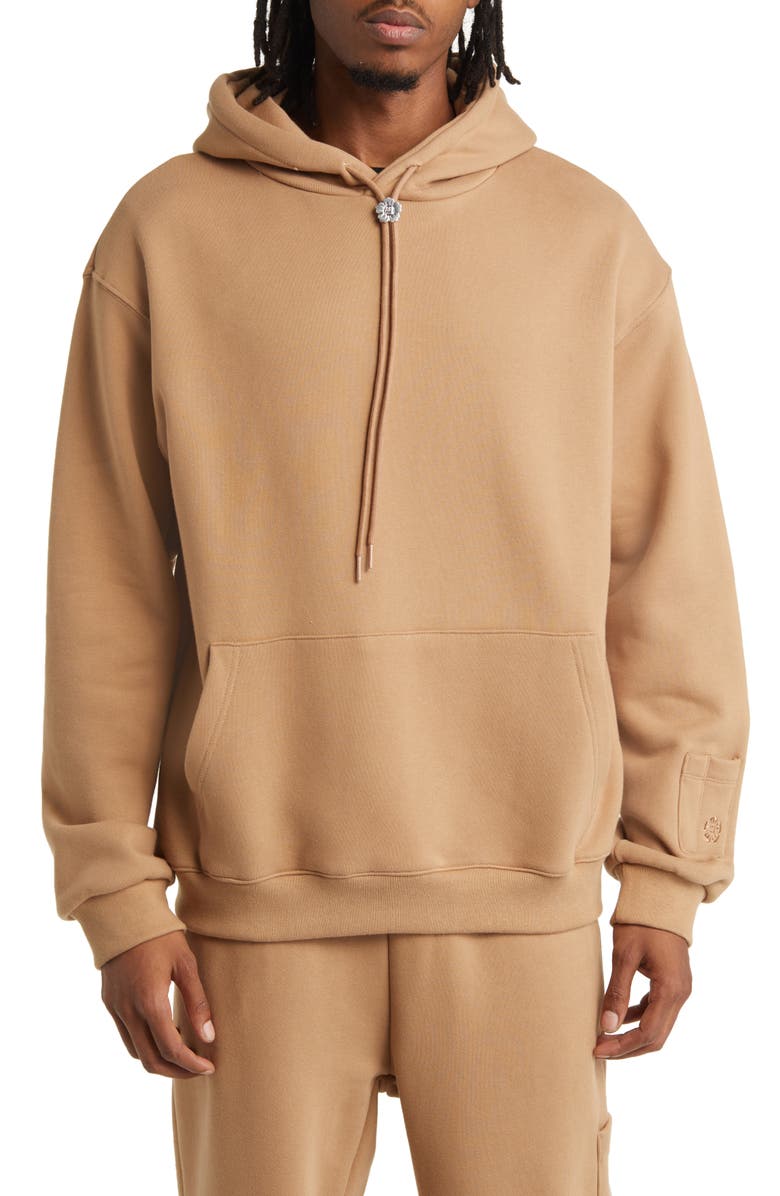 SUNDAE SCHOOL Bolo Tie Cotton Hoodie, Main, color, 