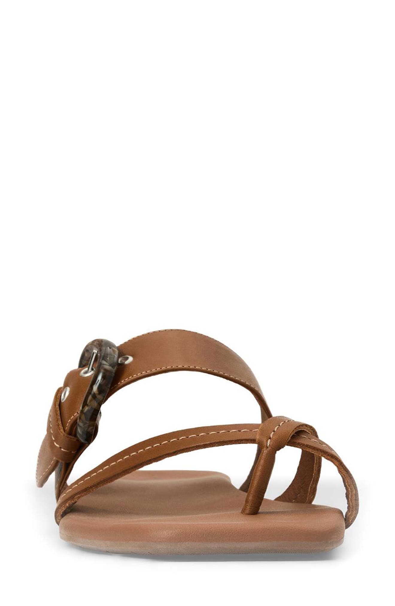 Asti Weatherproof Slide Sandal, Alternate, color, COGNAC LEATHER