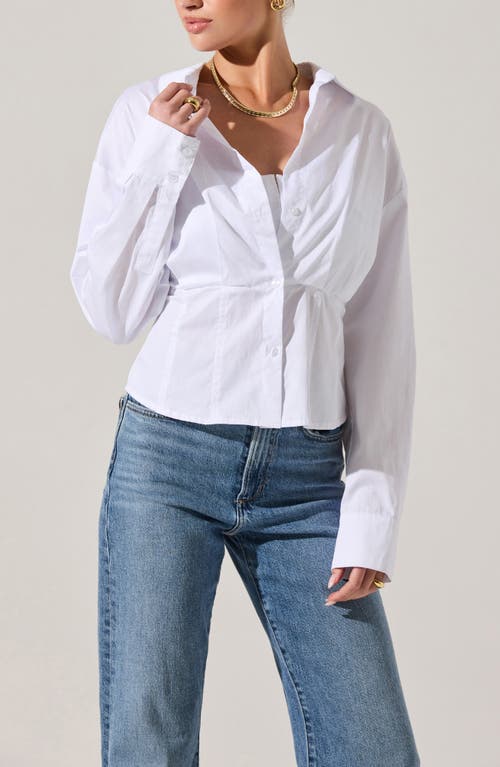 Astr The Label Layered Button-up Shirt In White