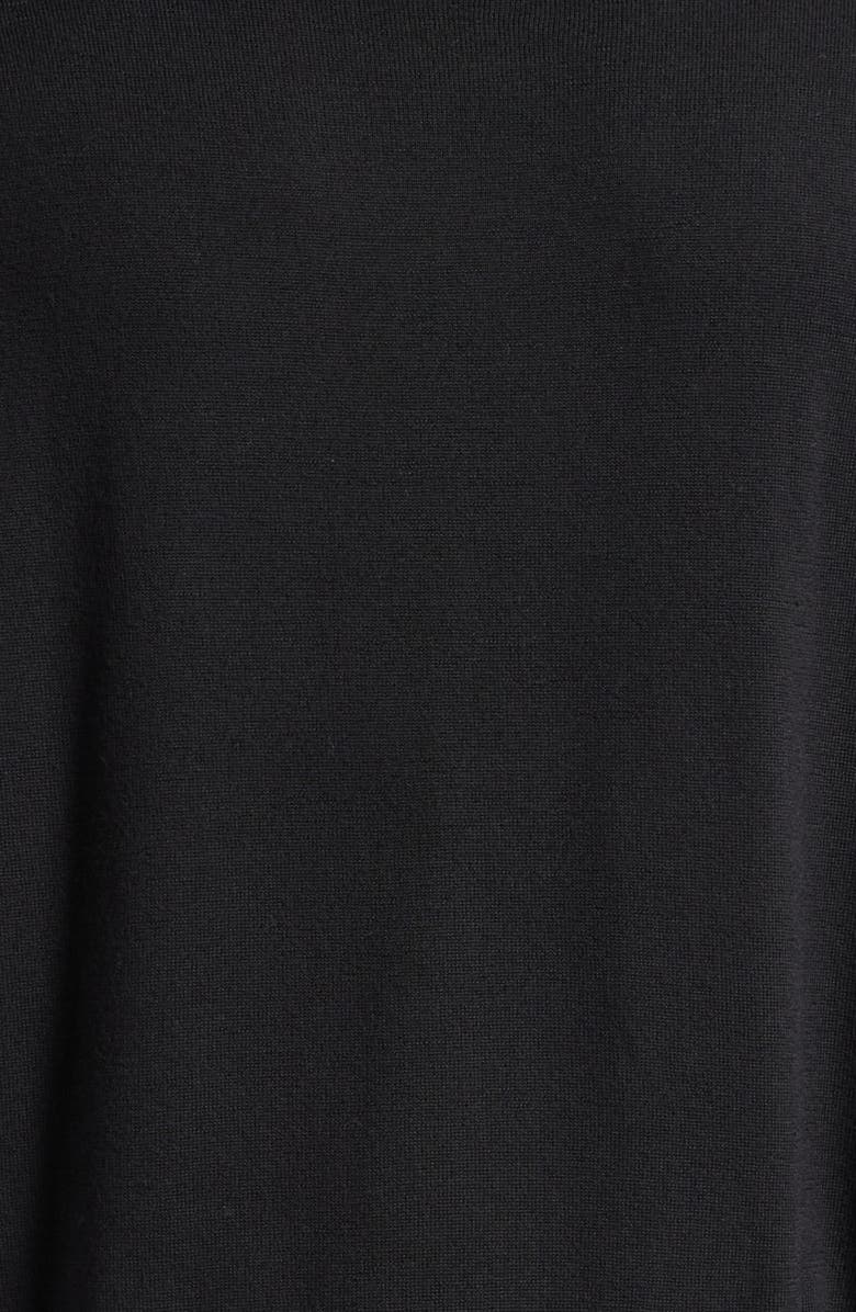 AMI PARIS Ami de Coeur Wool Crewneck Sweater, Alternate, color, Black