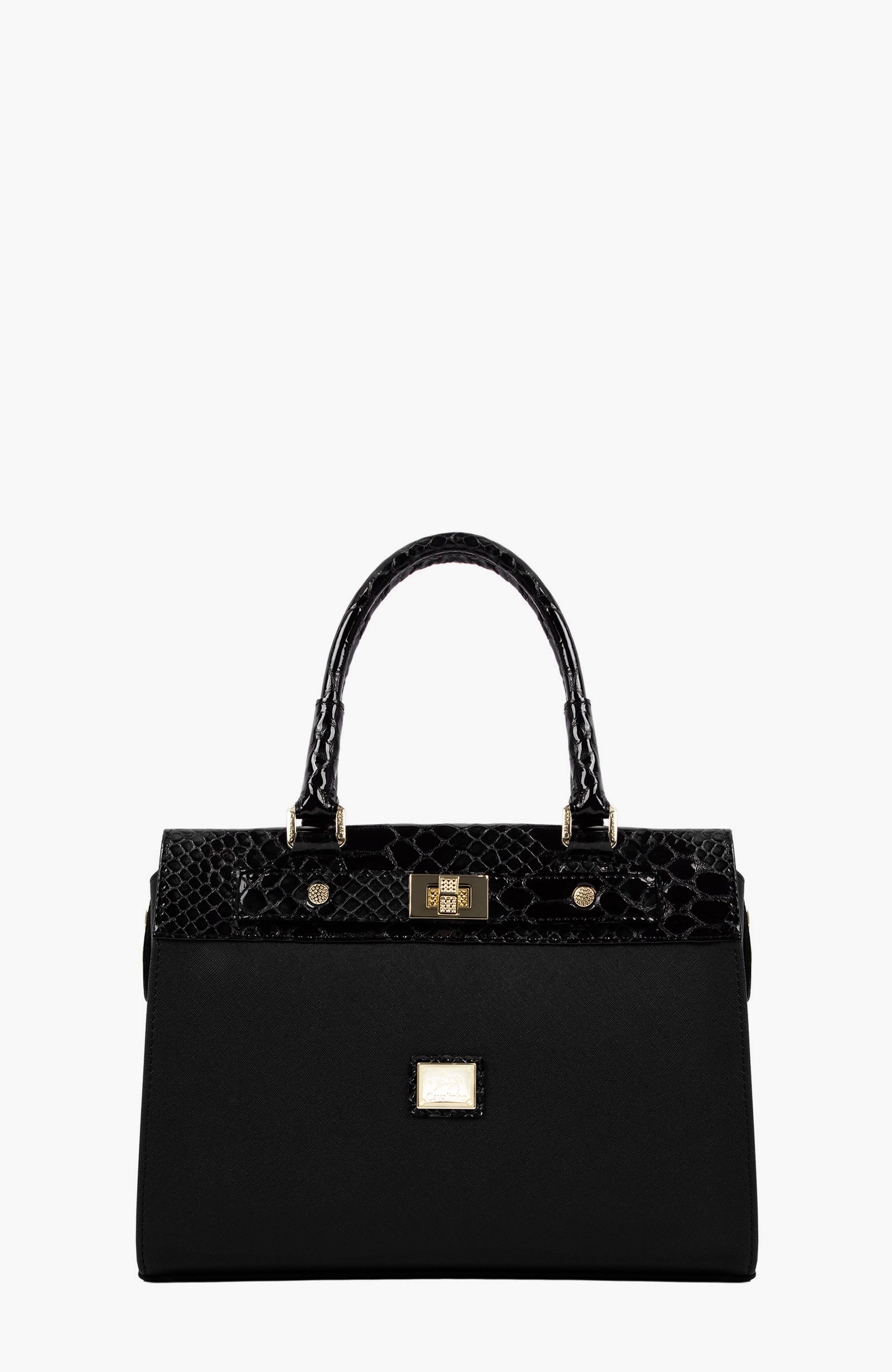 Cherry Blossom Handbag 505, Main, color, Black