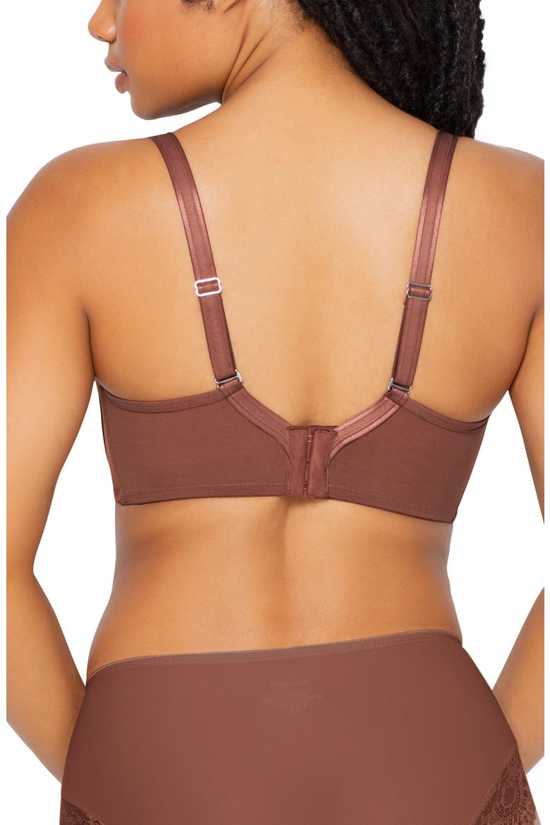 Tulip Smooth Convertible Underwire Push-Up Bra, Alternate, color, CHOCOLATE