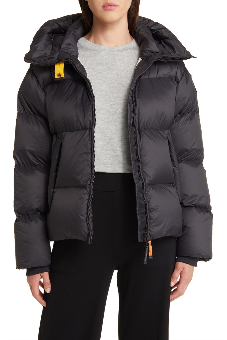 Anya Water Repellent Hooded 700 Fill Power Down Puffer Jacket, Alternate, color, PENCIL