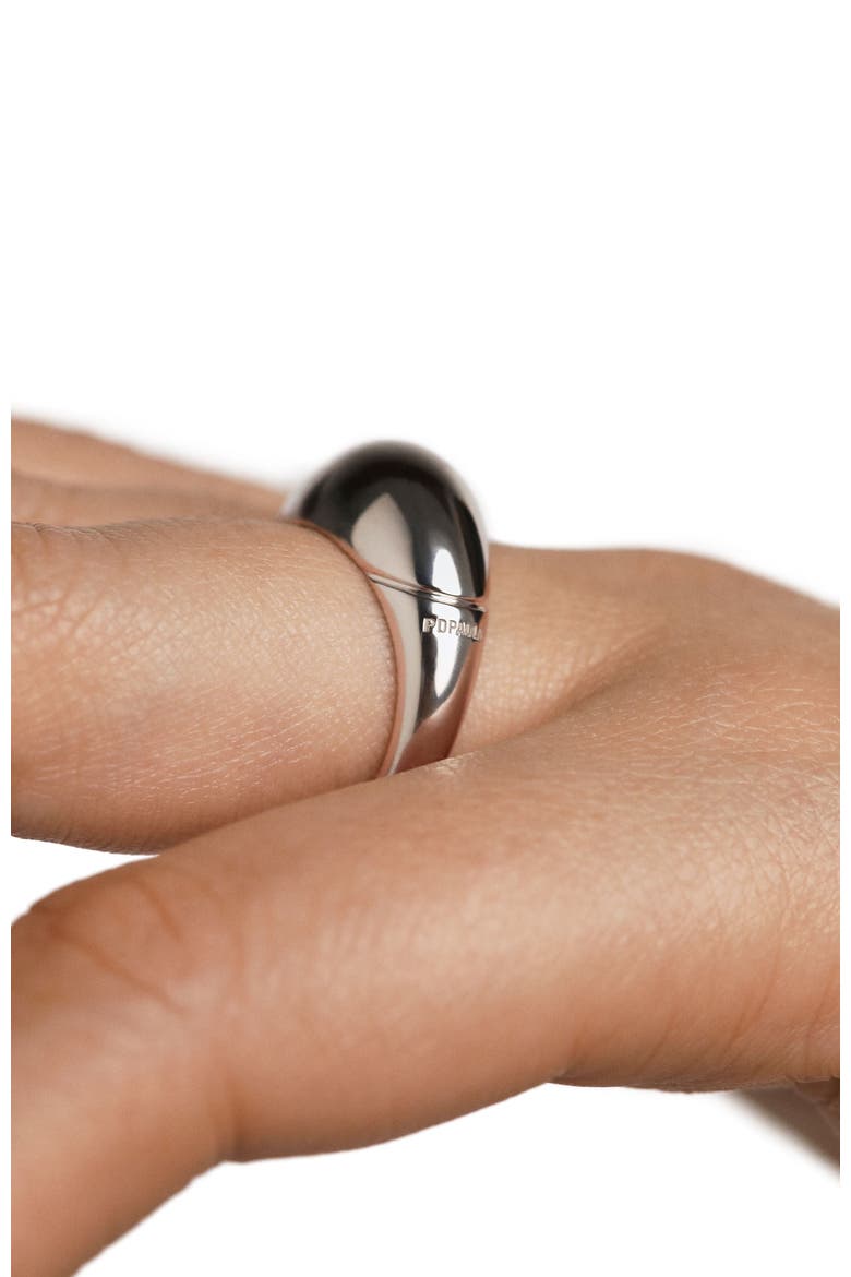 Bold Dome Ring, Alternate, color, Silver