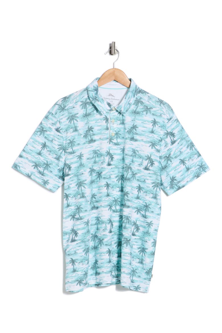 Oceanfront Palms Polo, Alternate, color, ISLAND ICE