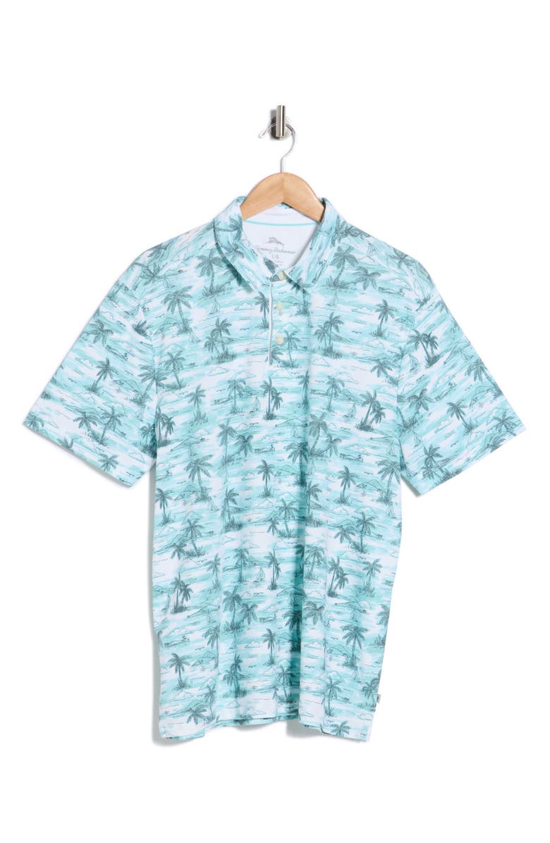 Tommy Bahama Oceanfront Palms Polo, Main, color, Island Ice
