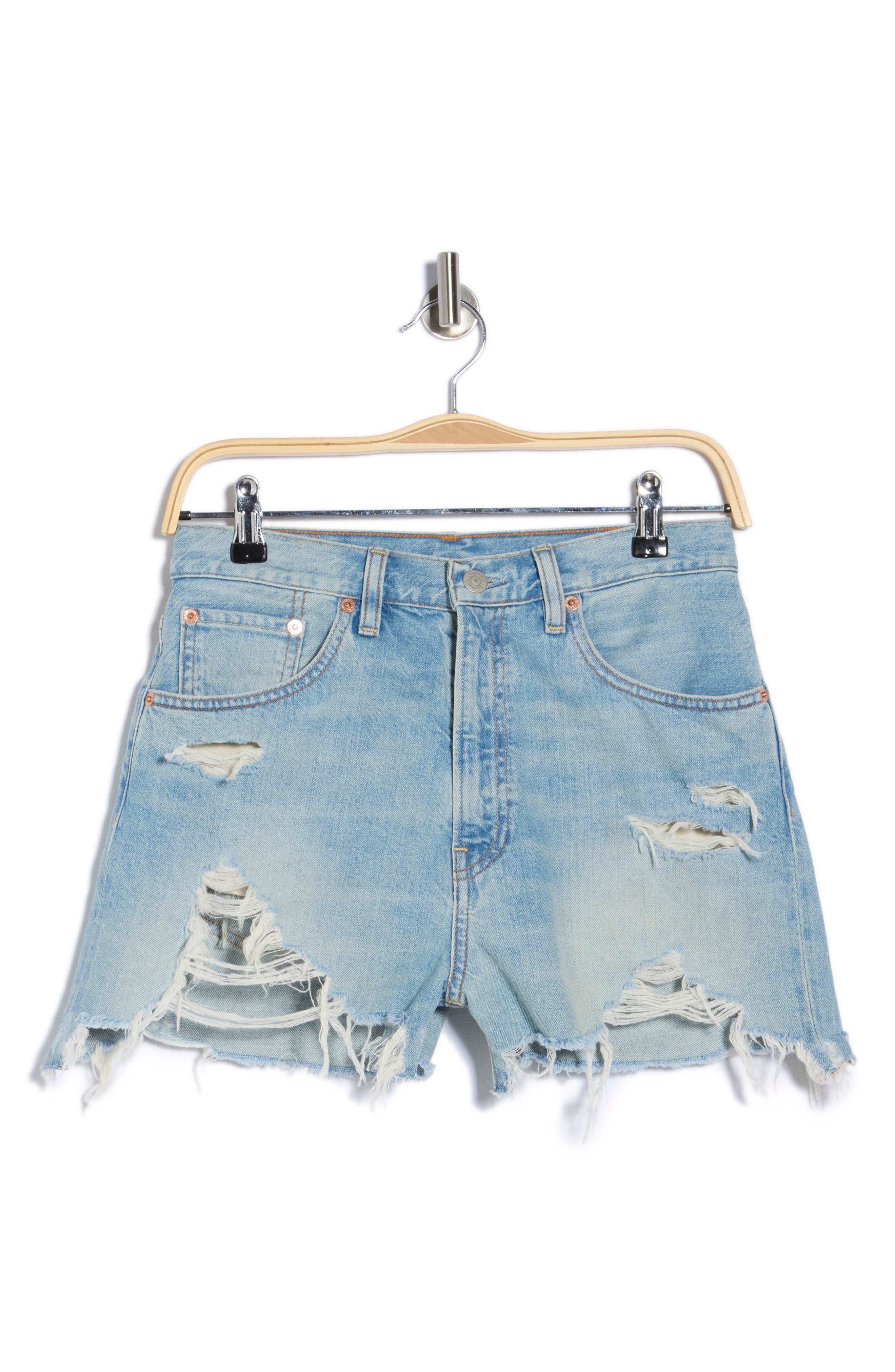 DENIMIST Nic High Waist Cutoff Denim Shorts