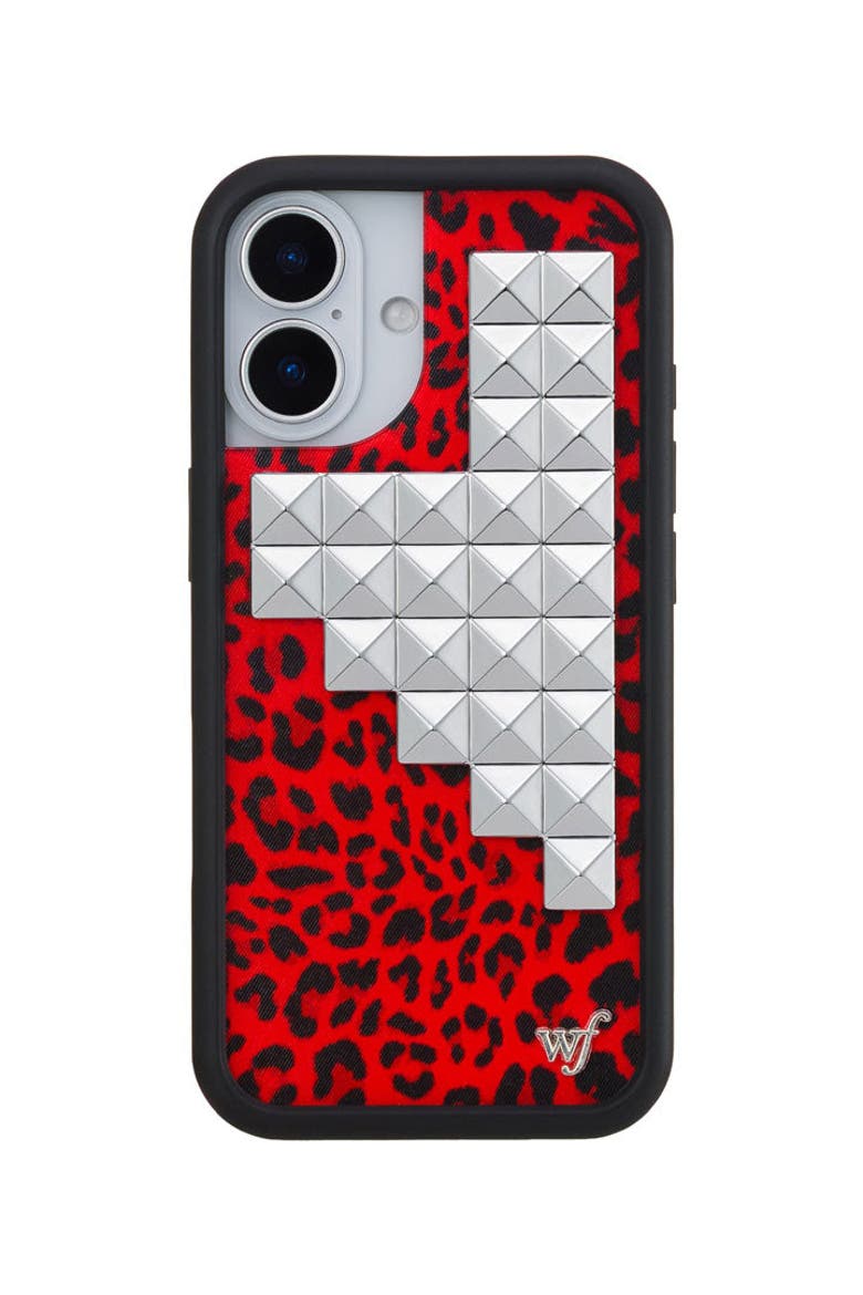Red Meow Stud iPhone 17/17 Pro/17 Pro Max Case, Main, color, iPhone 17