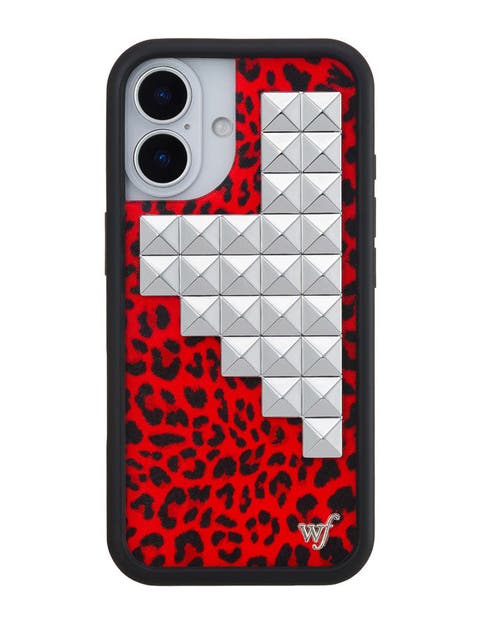 Red Meow Stud iPhone 17/17 Pro/17 Pro Max Case