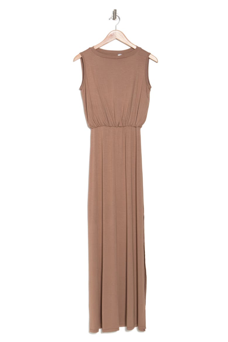 Sleeveless Blouson Maxi Dress, Alternate, color, SIENNA