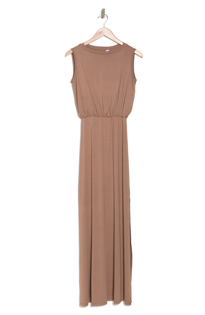 GO COUTURE Sleeveless Blouson Maxi Dress, Alternate, color, Sienna
