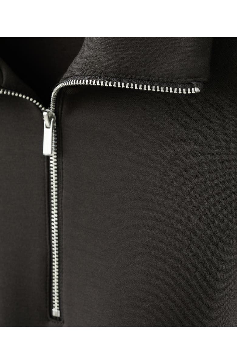 MANGO High Neck Balloon Sweatshirt, Alternate, color, Chocolate