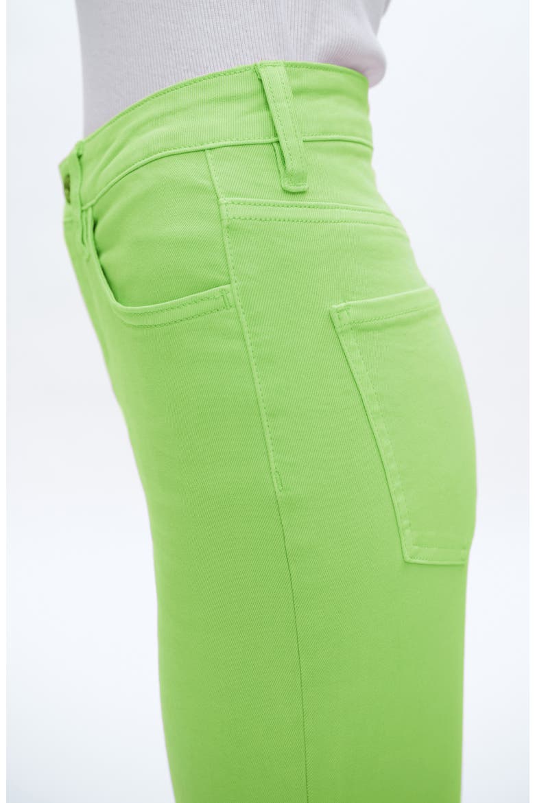 High Waist Wide Leg Jeans, Alternate, color, GREEN