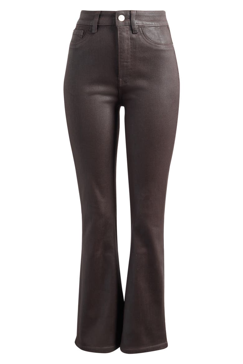 Nao Coated Bootcut Jeans, Alternate, color, COATED AMERICANO
