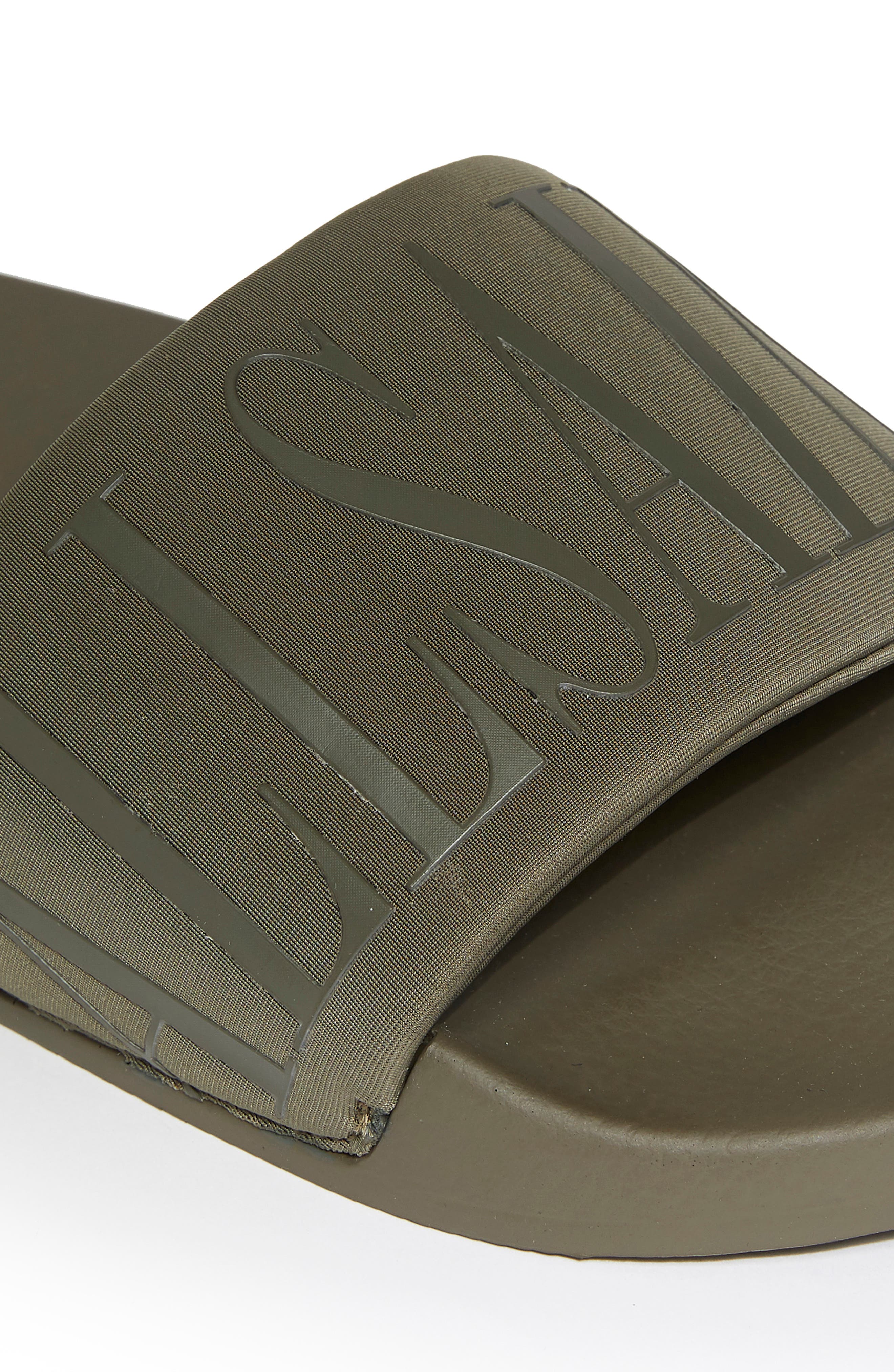 Signet Transfer Slide Sandal, Alternate, color, KHAKI