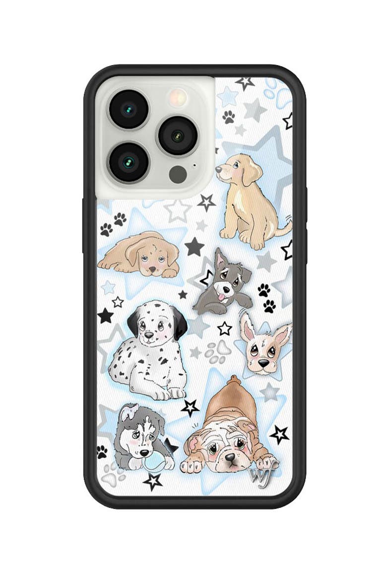 Puppy Party iPhone Case, Alternate, color, Blue