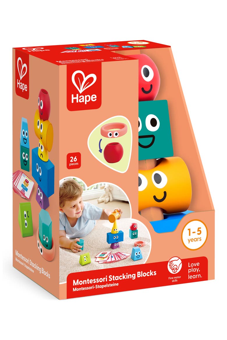 10-Piece Stacking Blocks Set, Alternate, color, MULTI