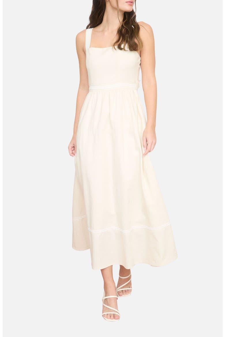 Blu Pepper Square Neck Midi Dress (Women)