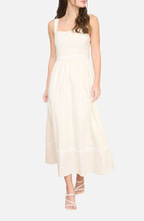 Square Neck Midi Dress