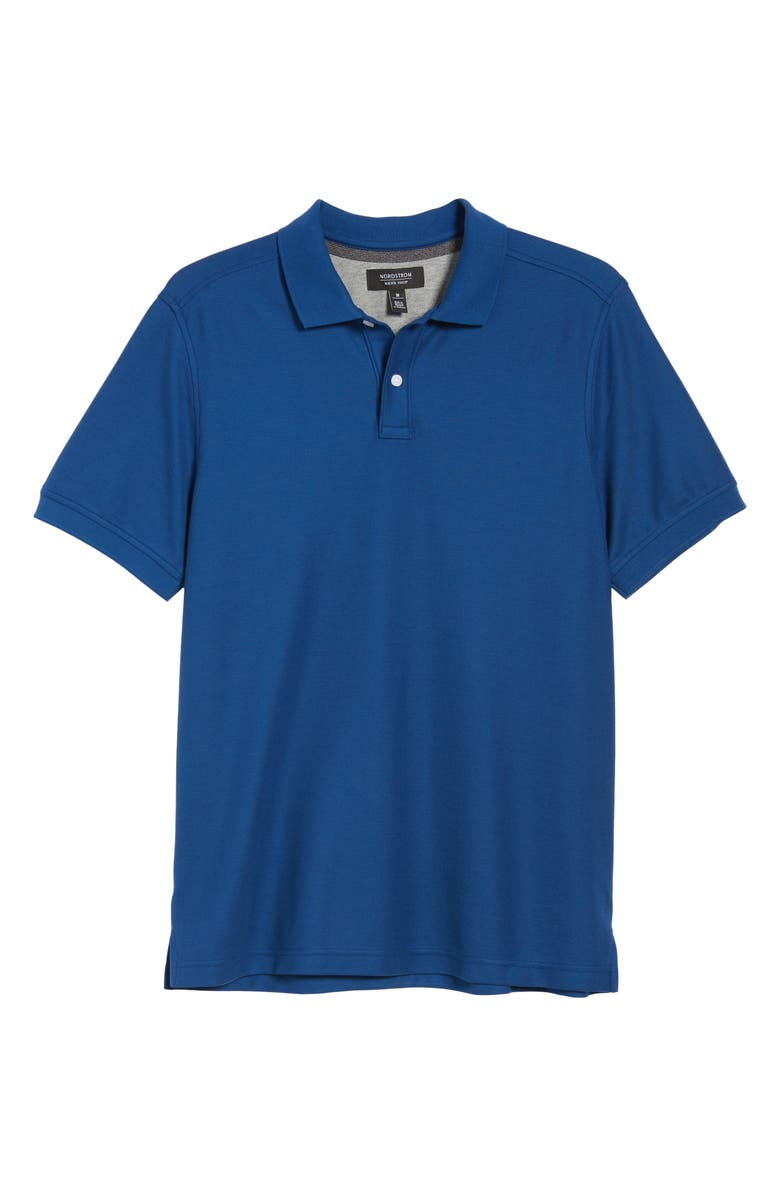 NORDSTROM MEN'S SHOP Regular Fit Piqué Polo, Alternate, color, 