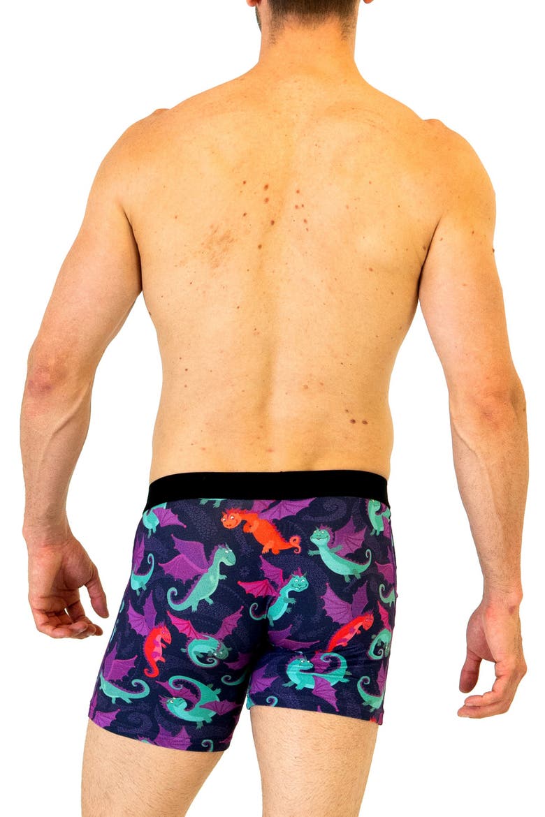 Dragons Boxer Briefs, Alternate, color, BLUE