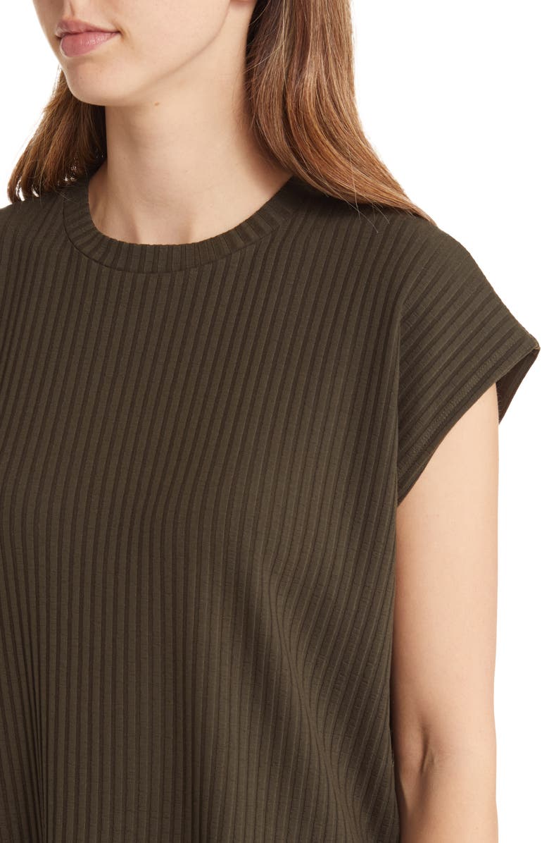 Eileen Fisher Ribbed Dolman Sleeve Top, Alternate, color,