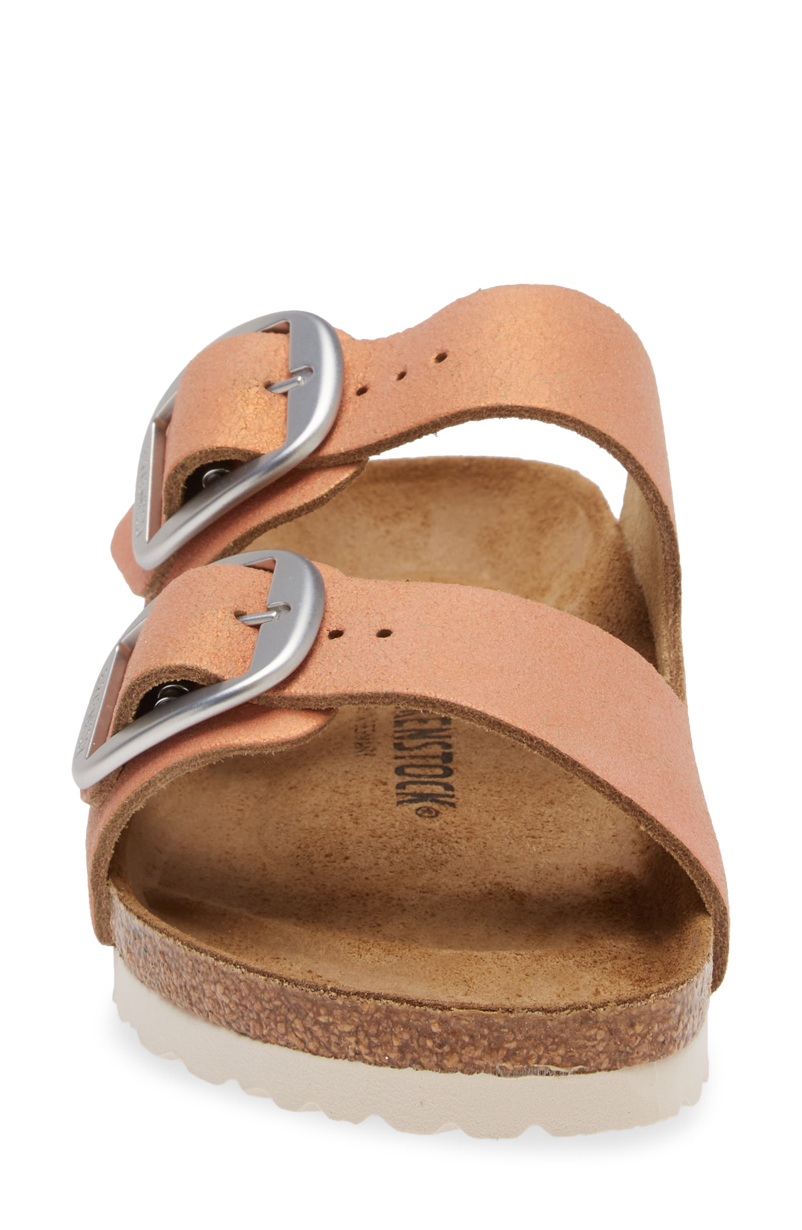 Birkenstock Arizona Big Buckle Slide Sandal - Discontinued, Alternate, color, Warm Coral
