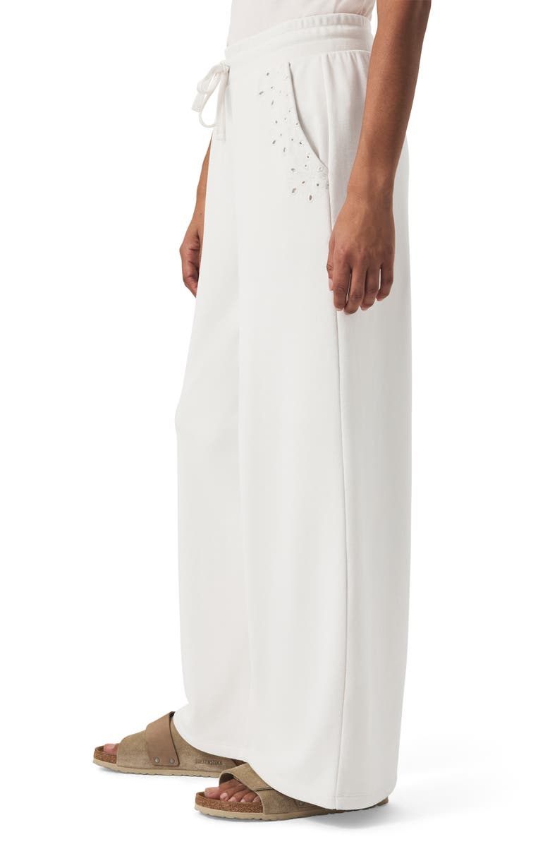 Splendid Rory Eyelet Embroidered Sweatpants, Alternate, color, Moonstone