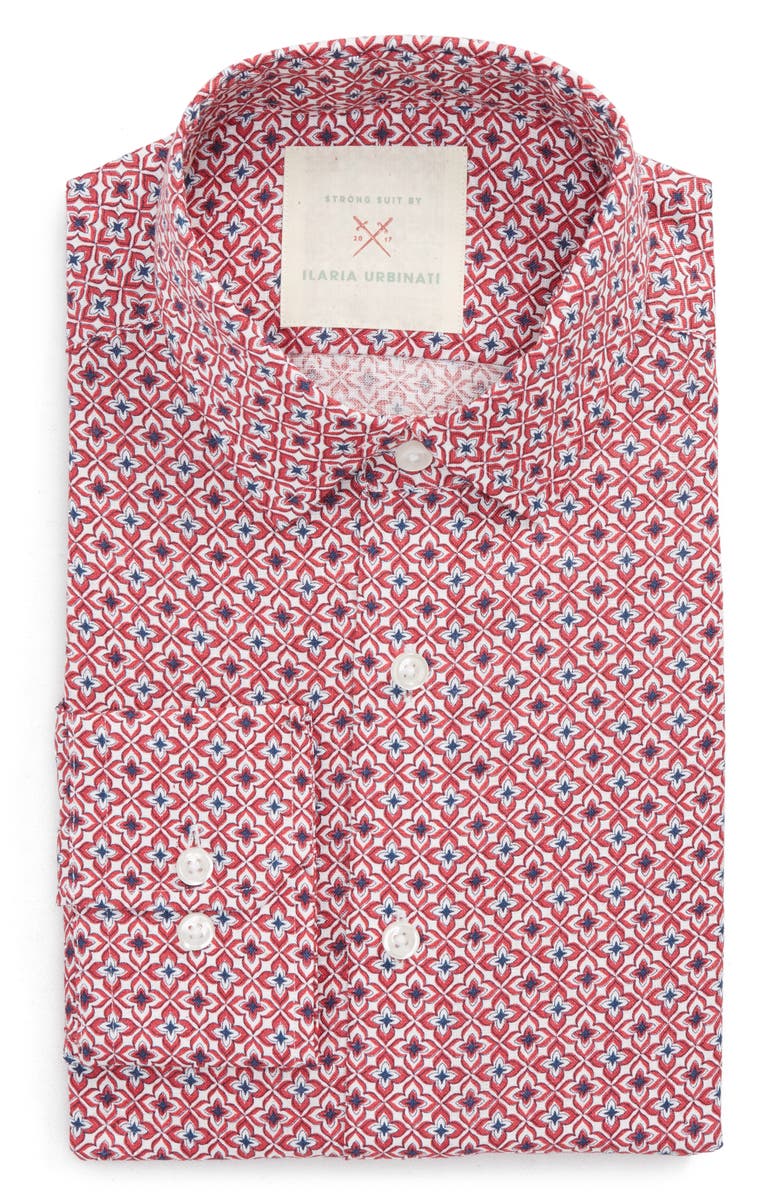 Strong Suit by Ilaria Urbinati Edmond Slim Fit Medallion Dress Shirt, Main, color,