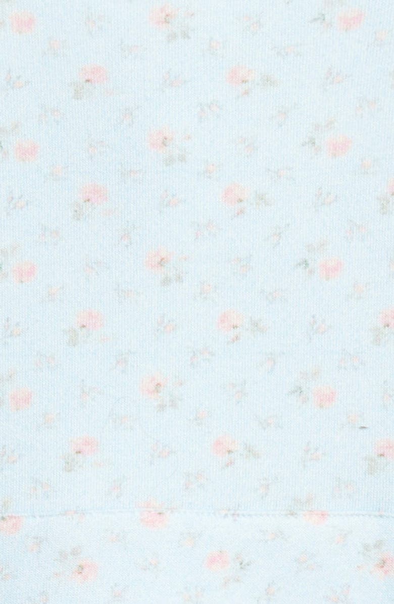 LoveShackFancy Kids' Nacova Ditsy Floral Hoodie, Alternate, color, Chapparal Blue