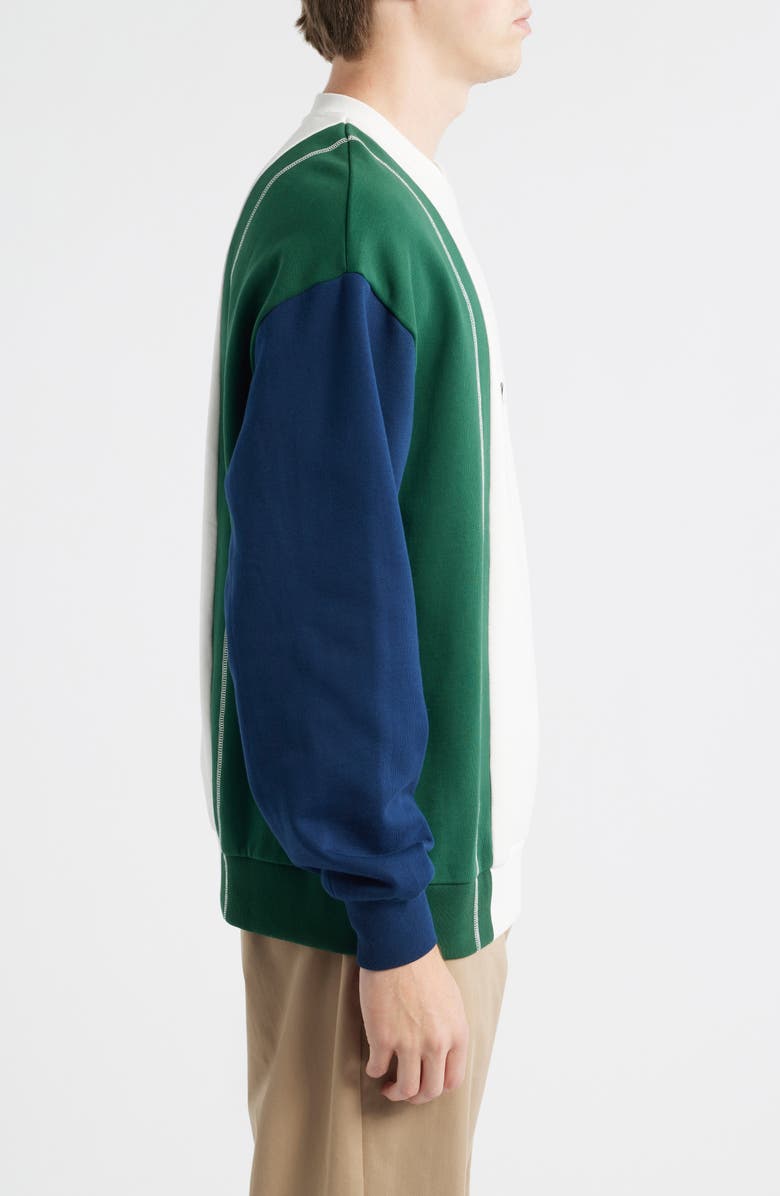 Malbon Golf Clot Colorblock Cotton Graphic Sweatshirt, Alternate, color, Multi Color