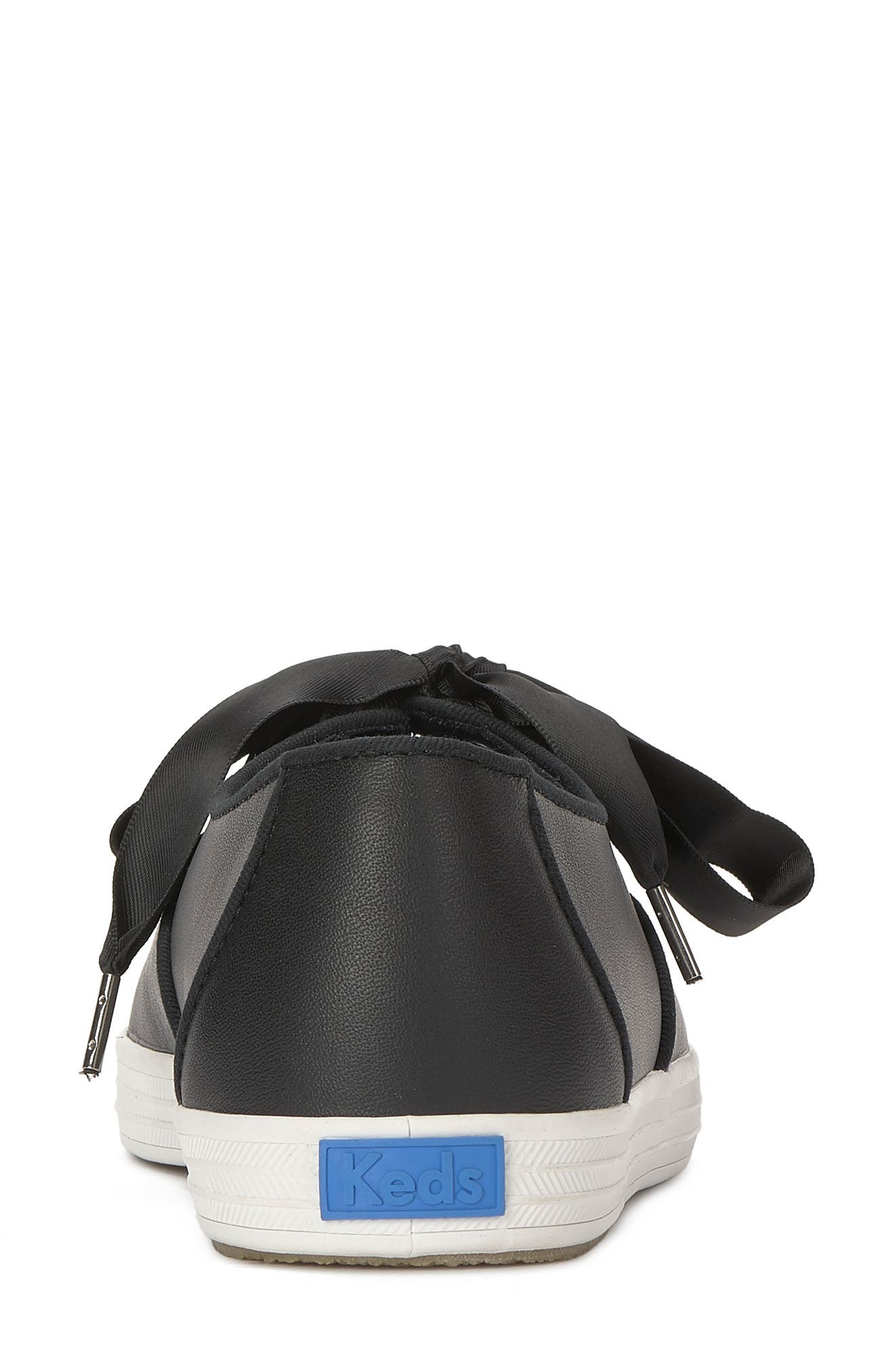 Champion Leather Sneaker, Alternate, color, BLACK
