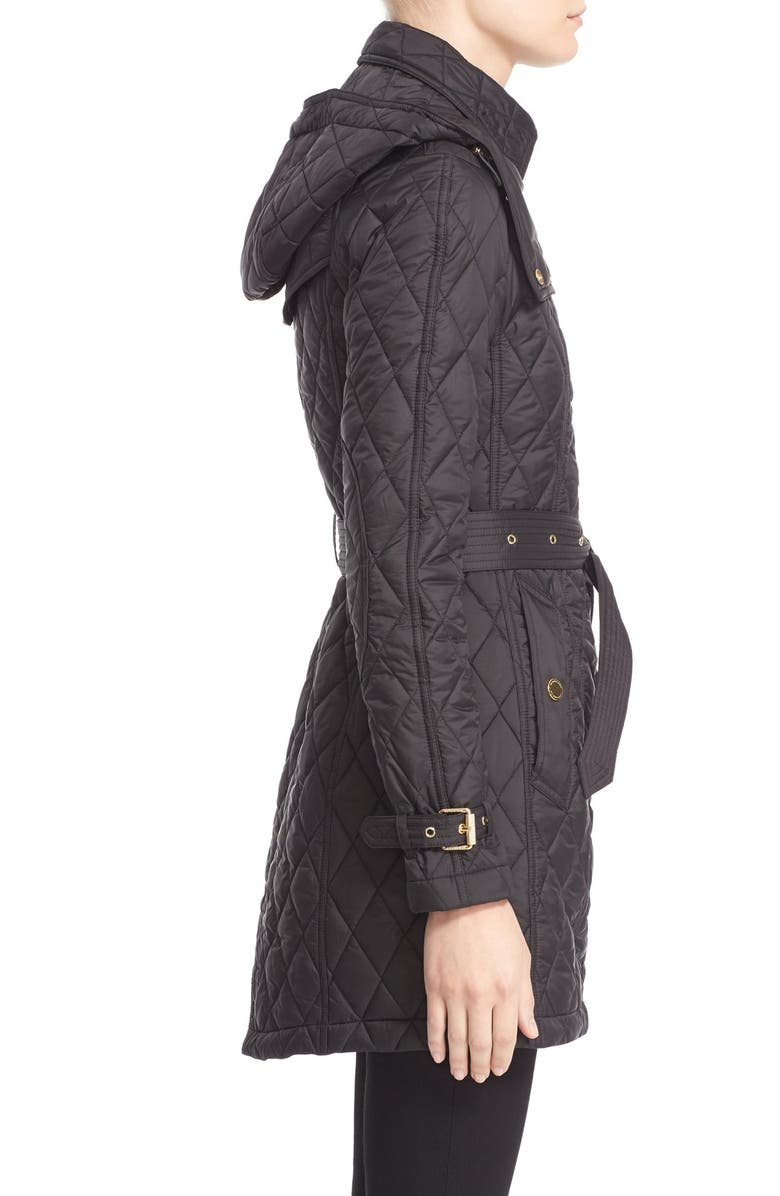 Burberry Bellbridge Technical Quilted Parka, Alternate, color, 