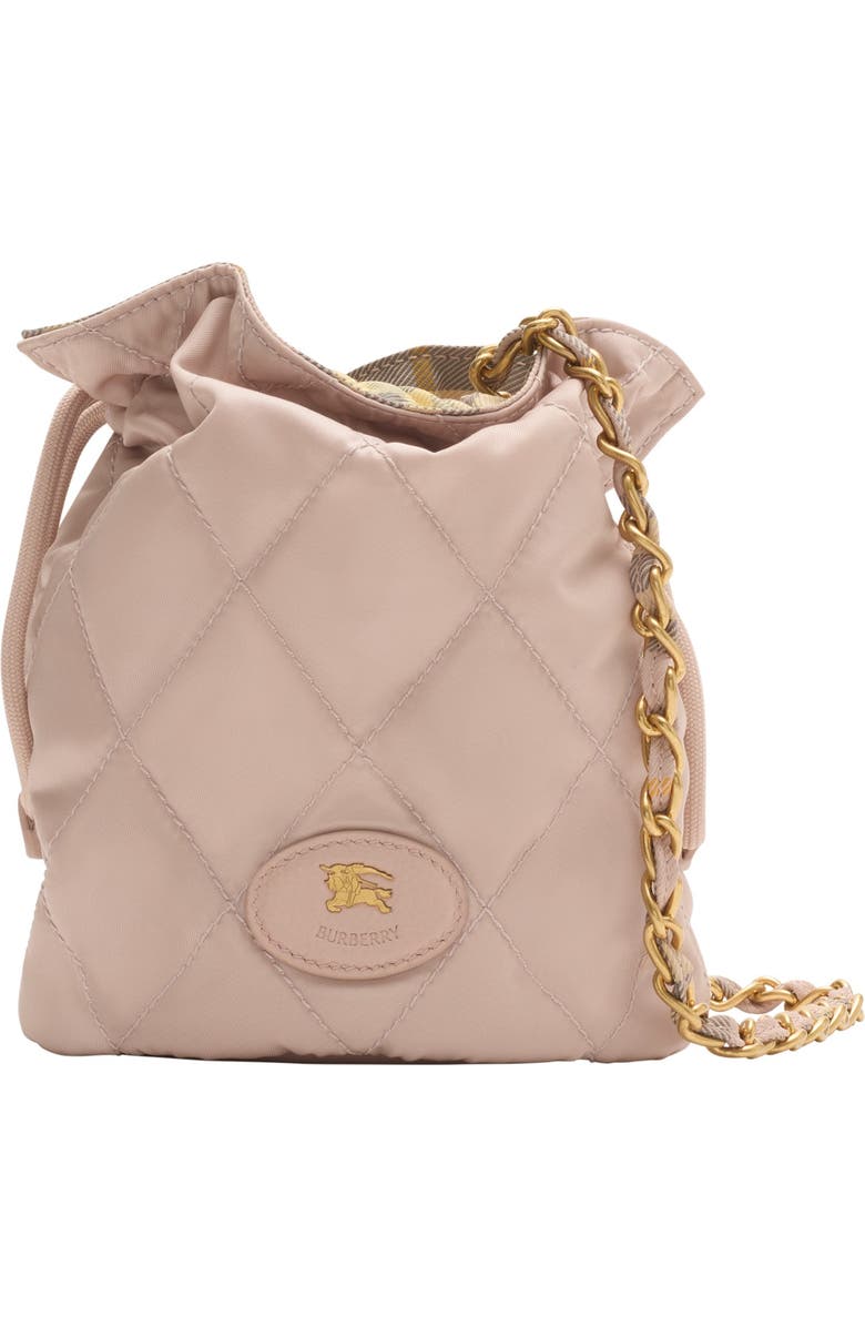 Burberry Reversible Horseshoe Chain Pouch, Main, color, Rose Beige