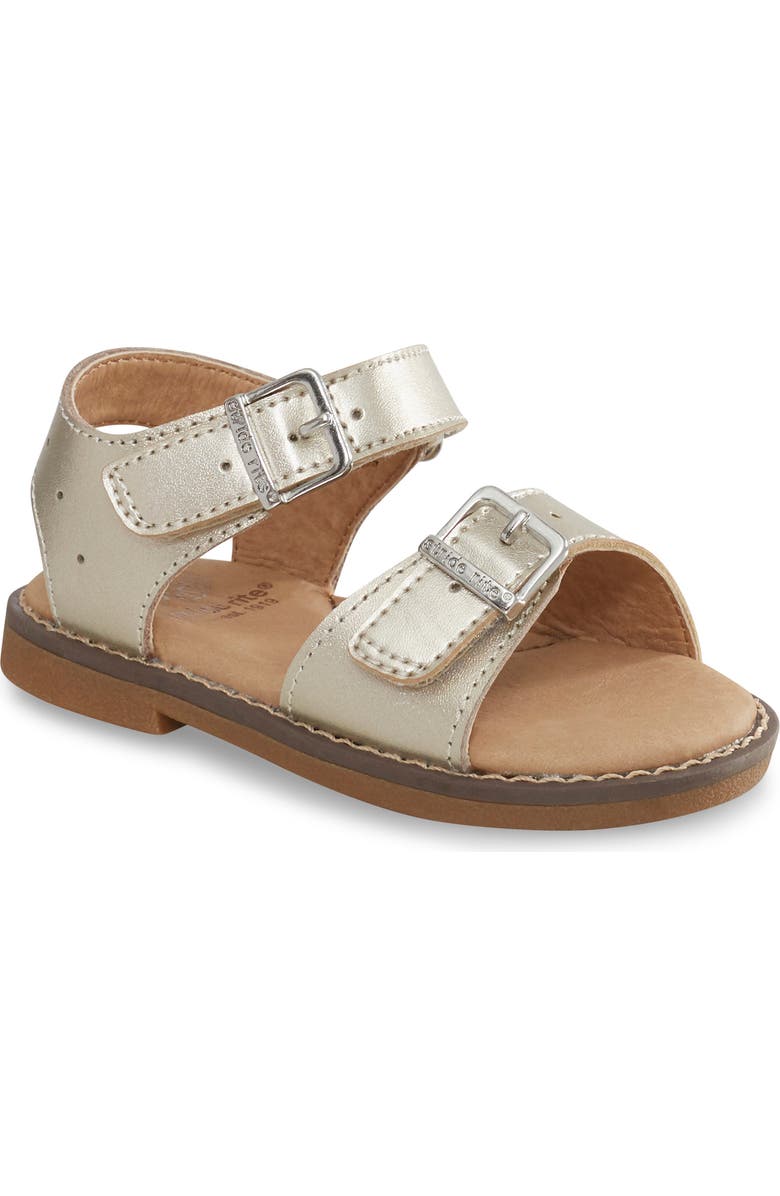 Stride Rite Kids' Alina Sandal, Main, color, Gold