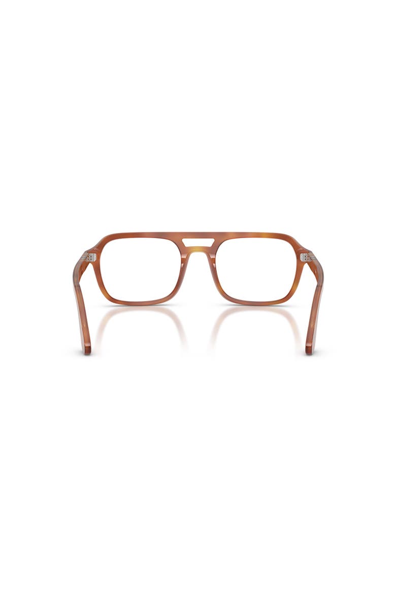 56mm Square optical glasses, Alternate, color, Brown