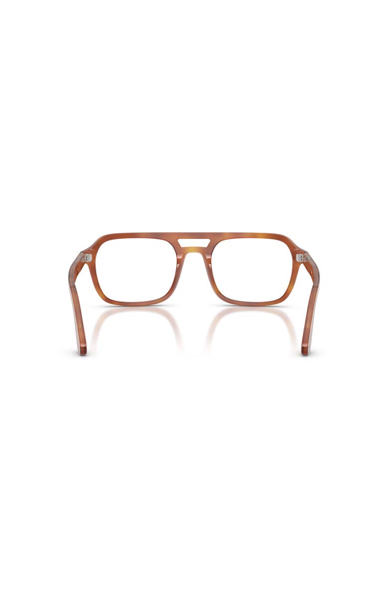 Persol 56mm Square optical glasses, Alternate, color, Brown